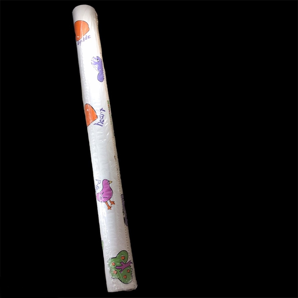 Vtg 90s Childrens Graphic Wallpaper 60.75 sq ft